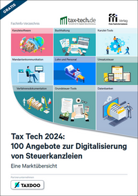 Tax Tech 2024: 100 Angebote zur Digitalisierung von Steuerkanzleien