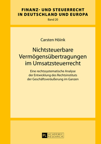 Nichtsteuerbare Vermögensübertragungen im Umsatzsteuerrecht