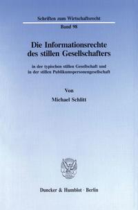 Die Informationsrechte des stillen Gesellschafters