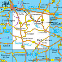 L3932 Oschersleben (Bode) Topographische Karte 1:50000