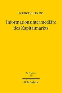 Informationsintermediäre des Kapitalmarkts