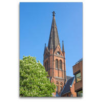 Premium Textil-Leinwand 80 x 120 cm Hoch-Format Lutherkirche | Wandbild, HD-Bild auf Keilrahmen, Fertigbild auf hochwertigem Vlies, Leinwanddruck von pixs:sell@Adobe Stock