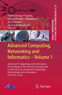 Advanced Computing, Networking and Informatics- Volume 1