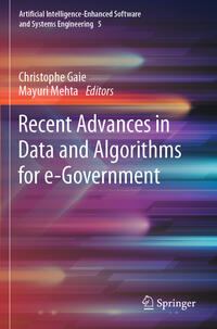 Recent Advances in Data and Algorithms for e-Government