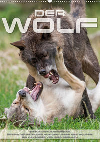 Emotionale Momente: Der Wolf. (Wandkalender 2021 DIN A2 hoch)