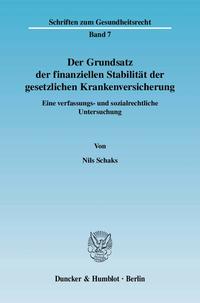 Der Grundsatz der finanziellen Stabilität der gesetzlichen Krankenversicherung.