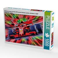 CALVENDO Puzzle Räikkönen zog es bereits 2014 zu den Italienern zurück, mit denen er 2007 Weltmeister wurde. 1000 Teile Lege-Größe 64 x 48 cm Foto-Puzzle Bild von Jean-Louis Glineur